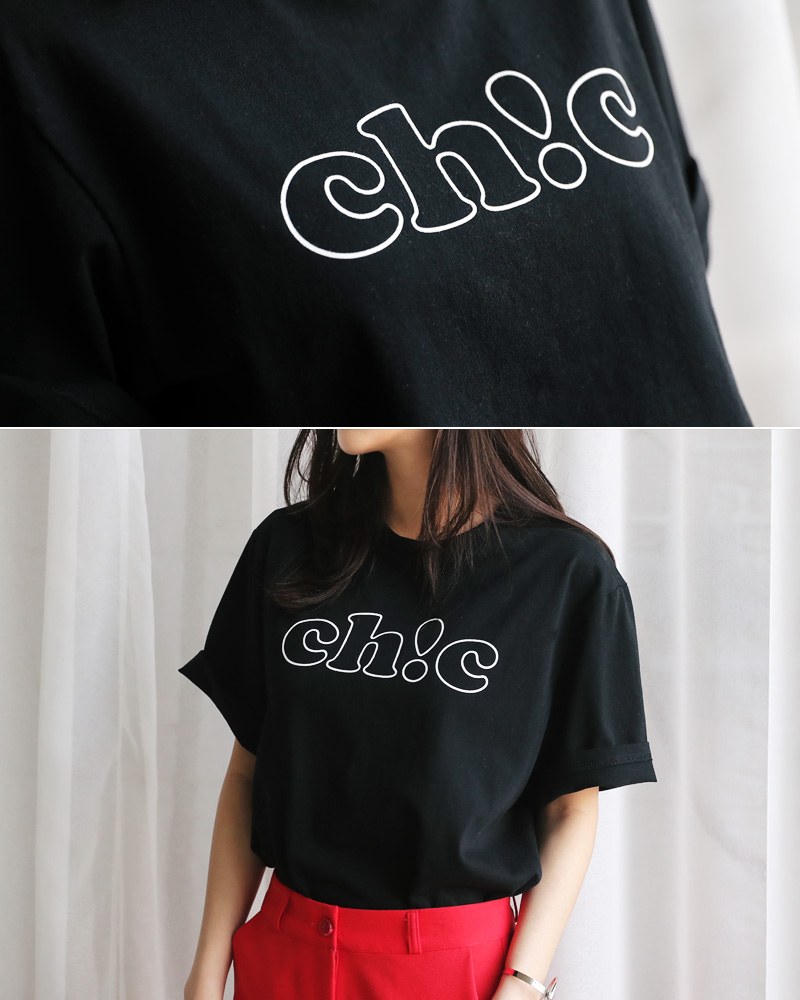 ch!cロゴショートスリーブTシャツ・全2色 | DHOLIC | 詳細画像14