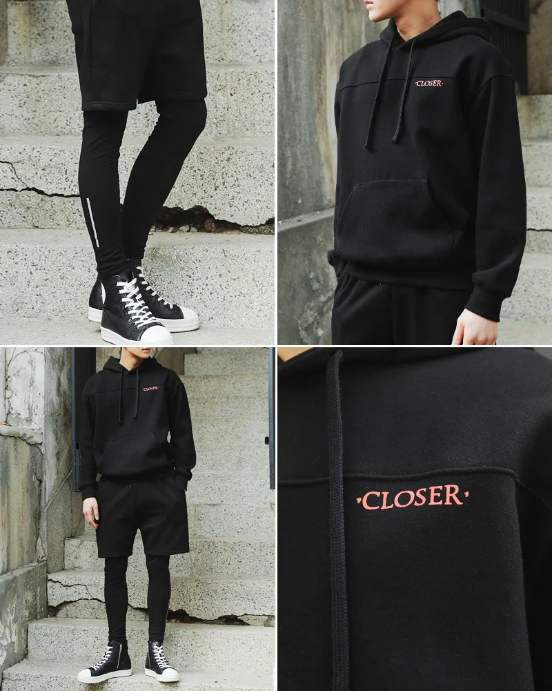 裏起毛’CLOSER’ロゴスウェットセットアップ&Tシャツ3SET・全4色 | 詳細画像15