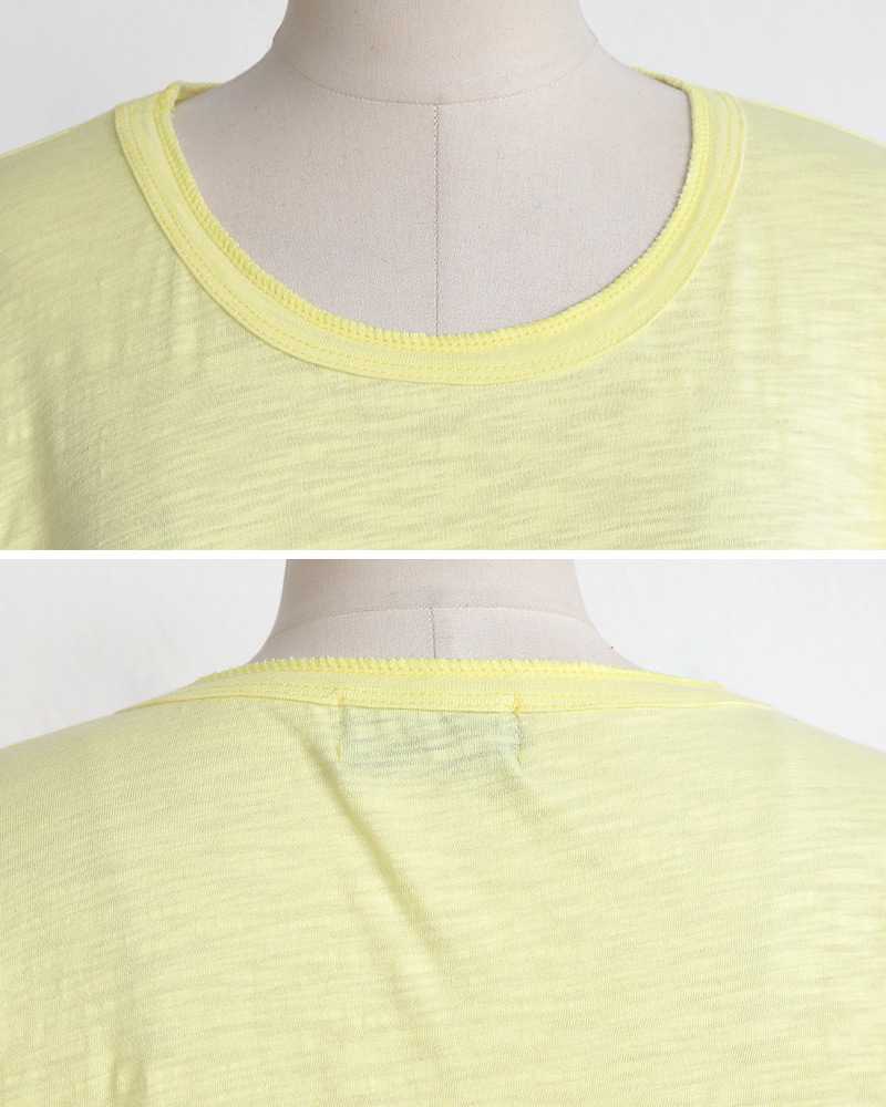 アンバランスヘムラウンドネックTシャツ・全3色 | DHOLIC | 詳細画像25