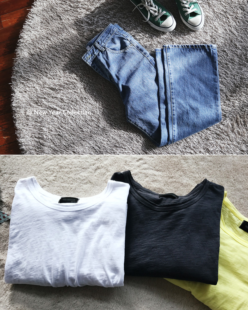 アンバランスヘムラウンドネックTシャツ・全3色 | DHOLIC | 詳細画像8