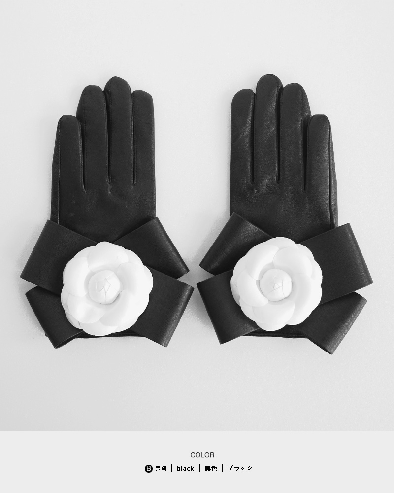＊スマホ対応＊フラワーリボンレザー手袋・全2色 | DHOLIC PLUS | 詳細画像7