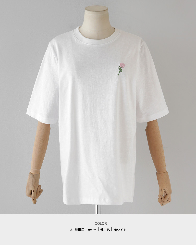 2TYPE刺繍ポイントショートスリーブTシャツ・全2色 | DHOLIC | 詳細画像35