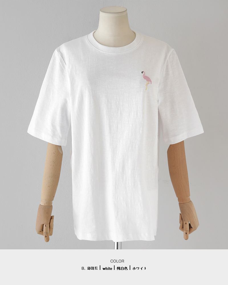 2TYPE刺繍ポイントショートスリーブTシャツ・全2色 | DHOLIC | 詳細画像36