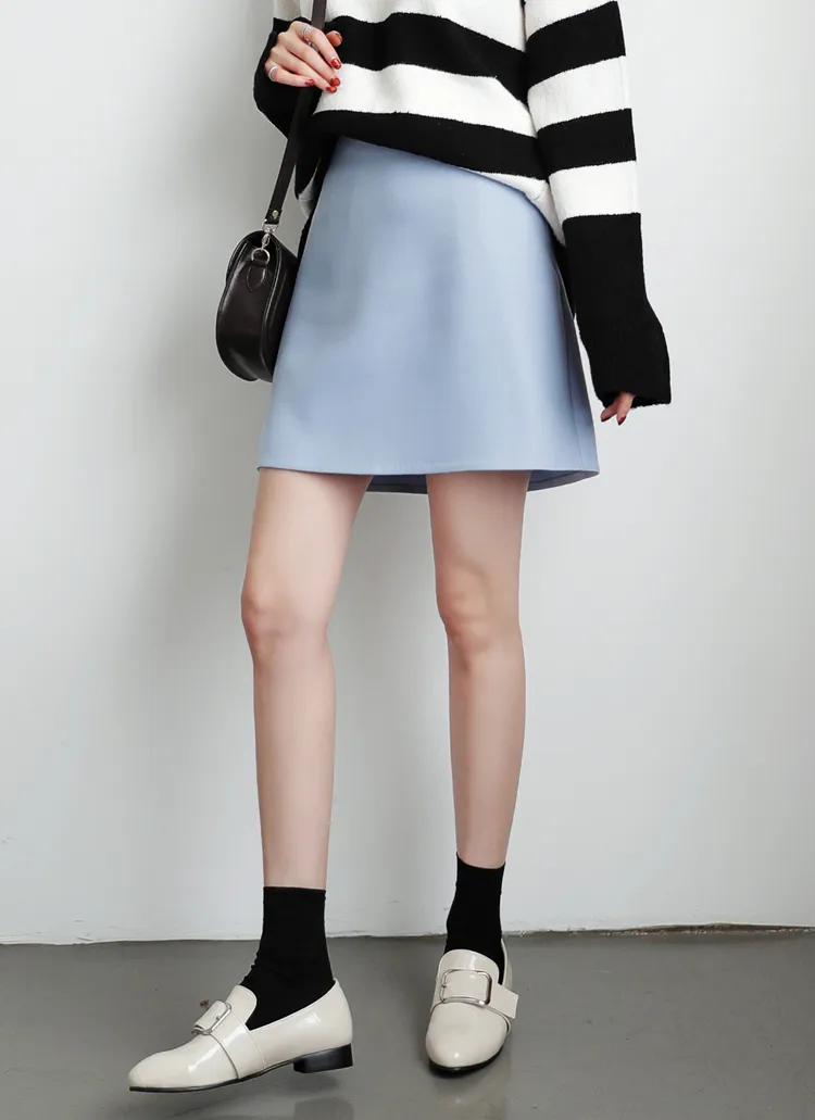<font color=red><b><人気商品再入荷></b></font>5COLORSミニマルAラインスカート・全5色 | DHOLIC | 詳細画像1