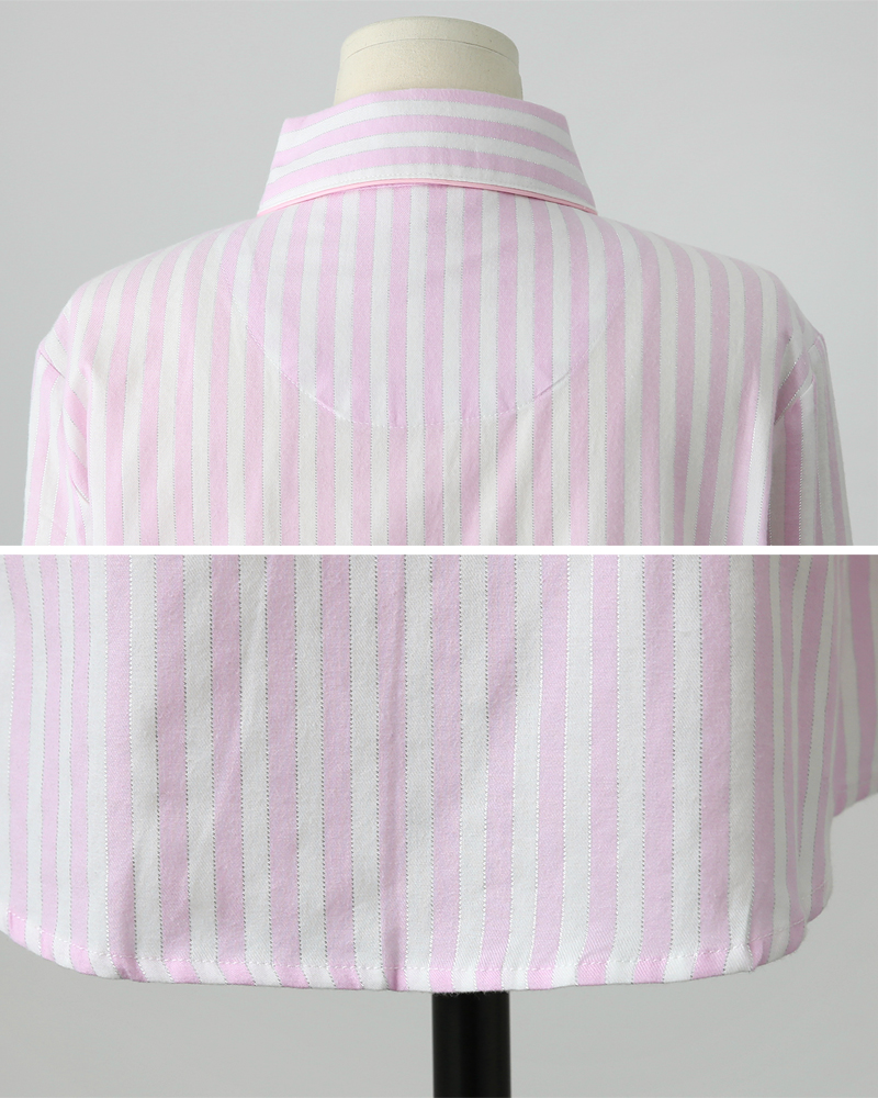 パイピングストライプパジャマシャツ・全1色 | DHOLIC | 詳細画像20
