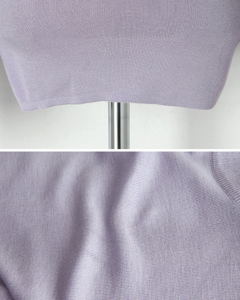 パターンスカーフSETバルーンスリーブニットTシャツ・全4色 | DHOLIC PLUS | 詳細画像26