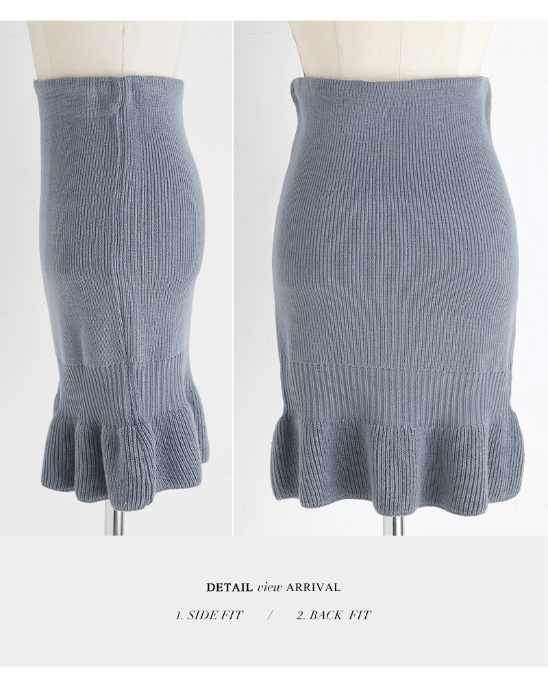 ラッフルヘムニットタイトスカート・全5色 | DHOLIC | 詳細画像25