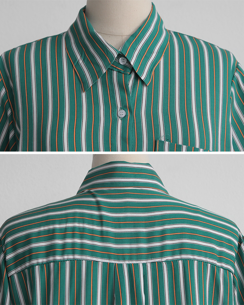 マルチストライプワンポケットシャツ・全3色 | DHOLIC PLUS | 詳細画像22