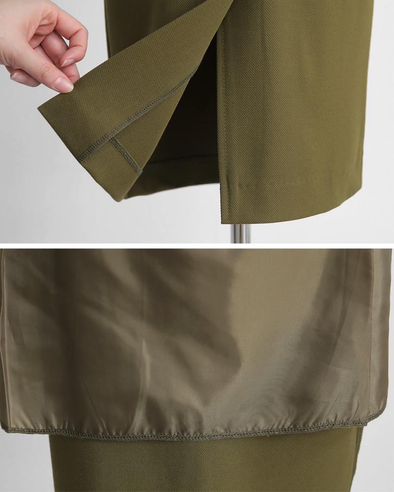 スリムフィットシングルジャケット&フロントスリットツータックペンシルスカートSET・全2色 | DHOLIC PLUS | 詳細画像29
