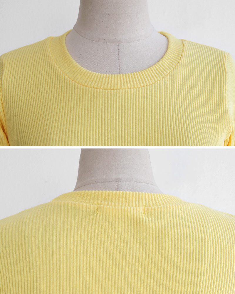 ベルスリーブスリムフィットリブTシャツ・全3色 | DHOLIC | 詳細画像31