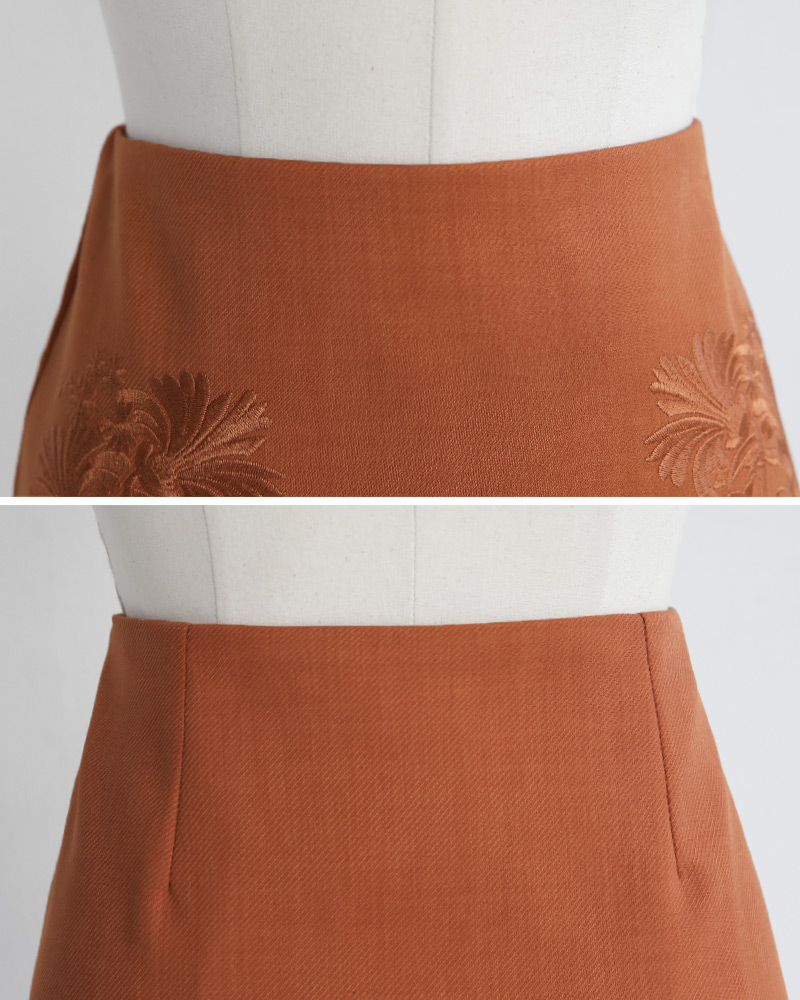 ワントーンフラワー刺繍ミニスカート・全2色 | DHOLIC | 詳細画像17