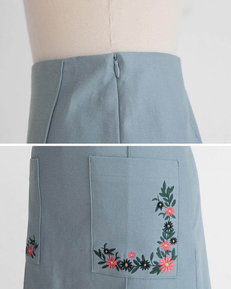 フラワー刺繍ポケットミニスカート・全3色 | DHOLIC | 詳細画像35