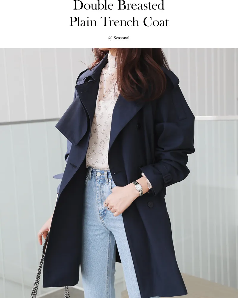 ベルトSETダブルブレストトレンチコート・全3色 | レディース  