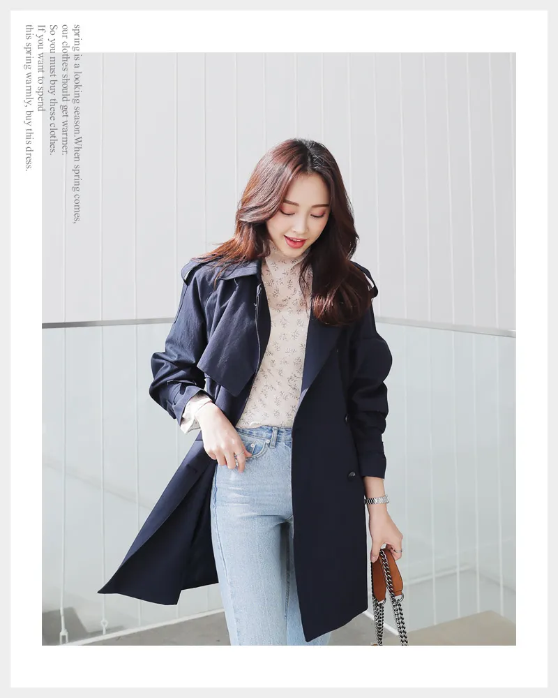 ベルトSETダブルブレストトレンチコート・全3色 | レディース  