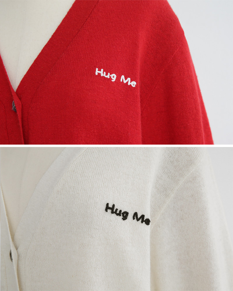 Hug Me刺繍ウールブレンドニットカーディガン・全6色 | DHOLIC | 詳細画像34