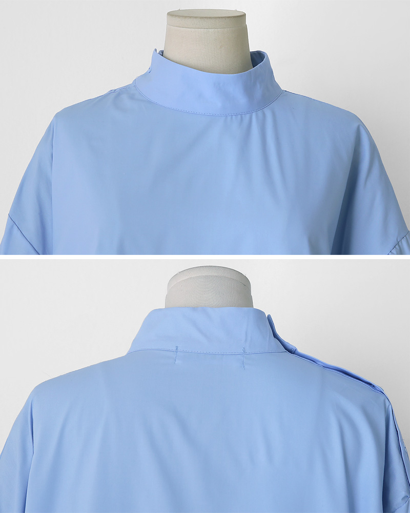 モックネックショルダーボタンシャツ・全3色 | DHOLIC PLUS | 詳細画像19