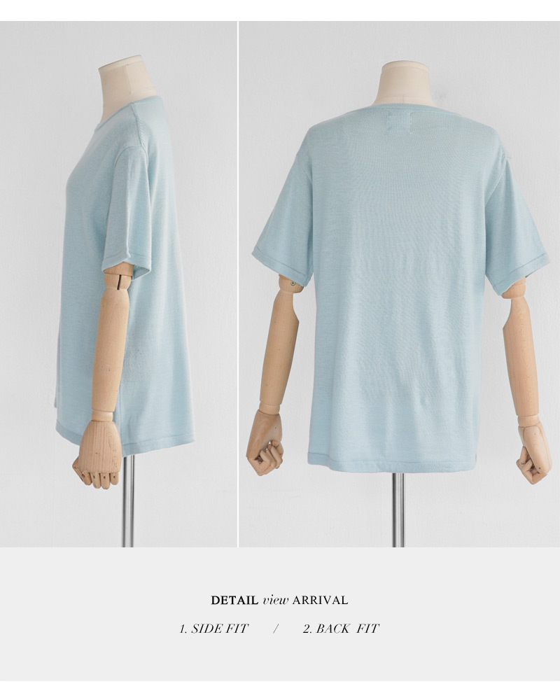 アンゴラ混ショートスリーブTシャツ・全4色 | DHOLIC | 詳細画像29