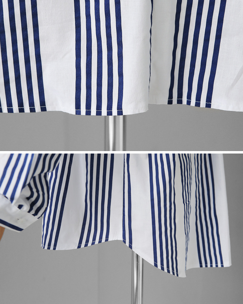 ストライプパターンスキッパーシャツ・全3色 | DHOLIC PLUS | 詳細画像22