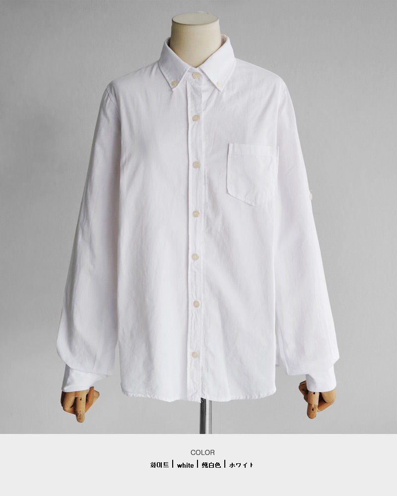 2TYPEボタンダウンワンポケットシャツ・全2色 | DHOLIC | 詳細画像33