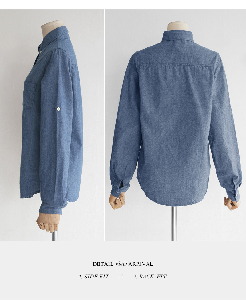 2TYPEボタンダウンワンポケットシャツ・全2色 | DHOLIC | 詳細画像35