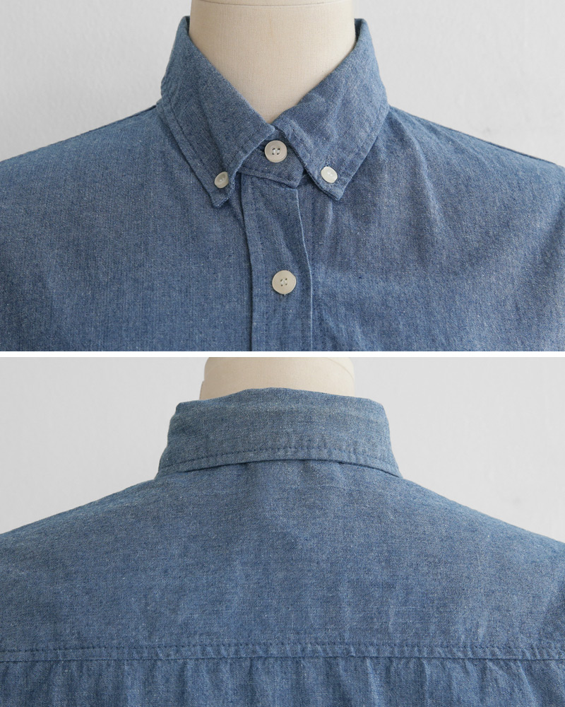 2TYPEボタンダウンワンポケットシャツ・全2色 | DHOLIC | 詳細画像36