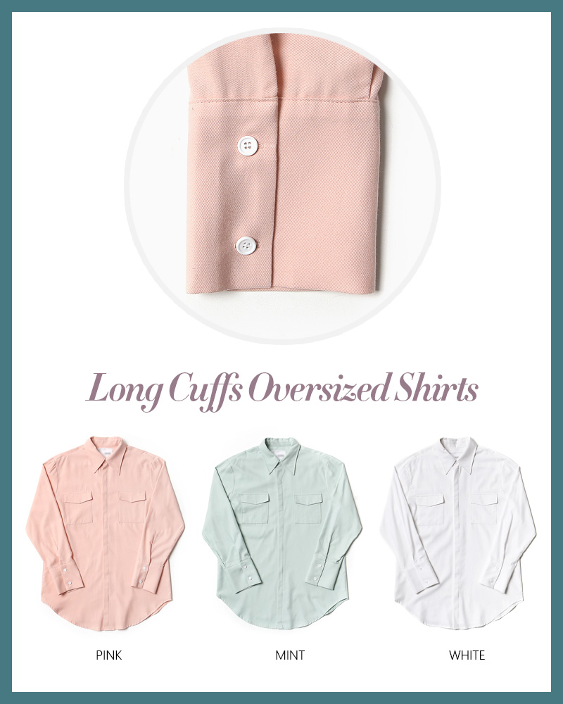 ロングカフスフライフロントシャツ・全3色 | 詳細画像3