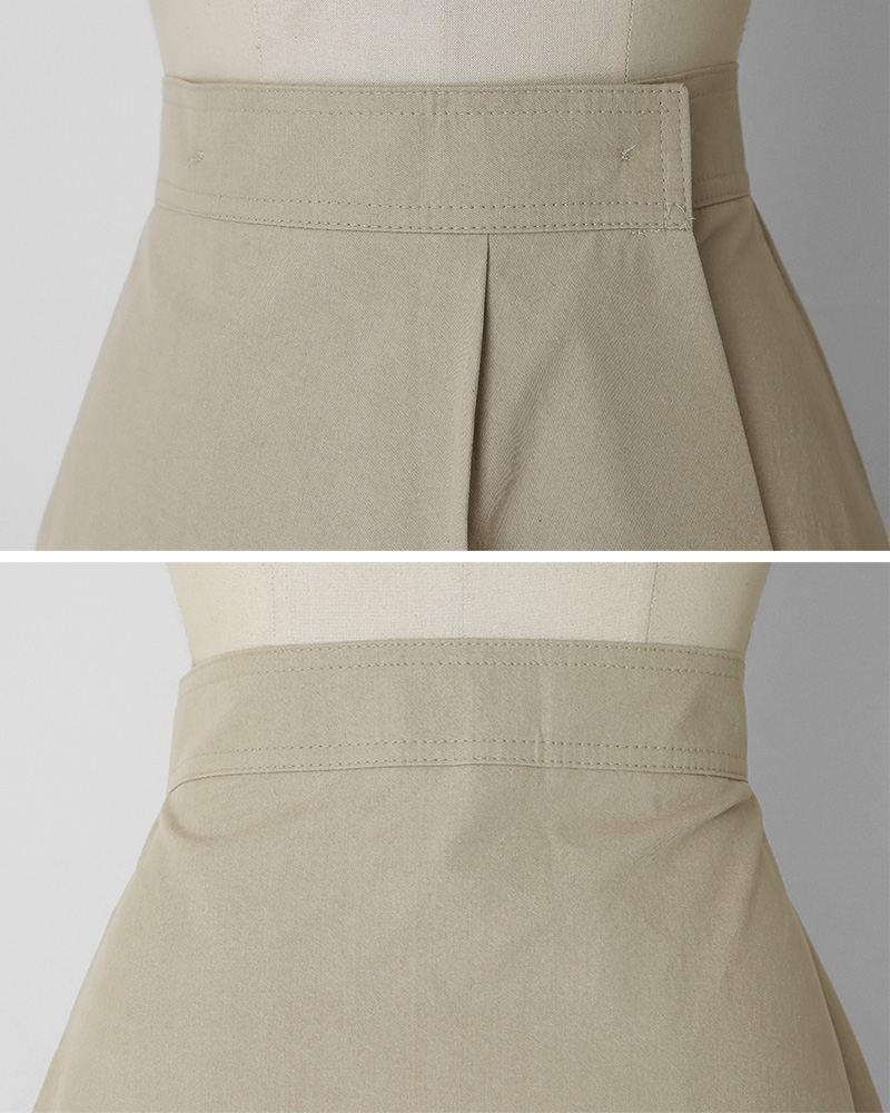 ラップテイストアンバランスAラインスカート・全3色 | DHOLIC PLUS | 詳細画像15