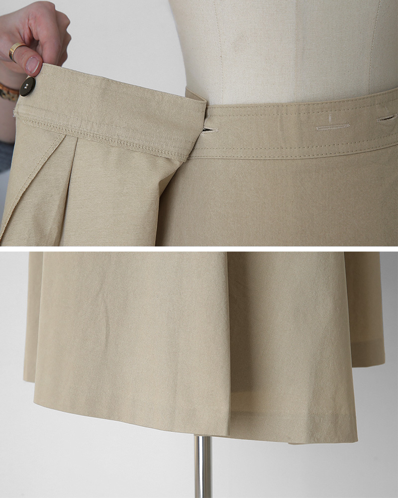 ラップテイストアンバランスAラインスカート・全3色 | DHOLIC PLUS | 詳細画像16