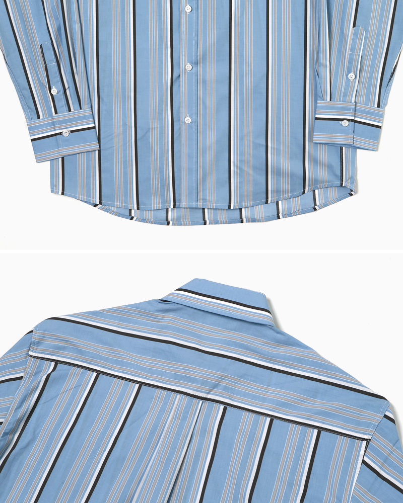 ボクシーフィットマルチストライプパターンシャツ・全3色 | 詳細画像26