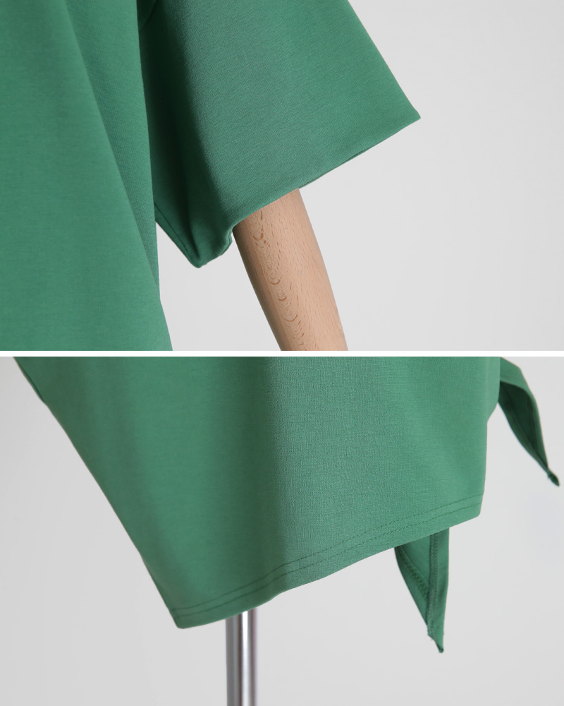 ラウンドネックサイドスリットTシャツ&ウエストゴムバックスリットスカートSET・全5色 | DHOLIC PLUS | 詳細画像34