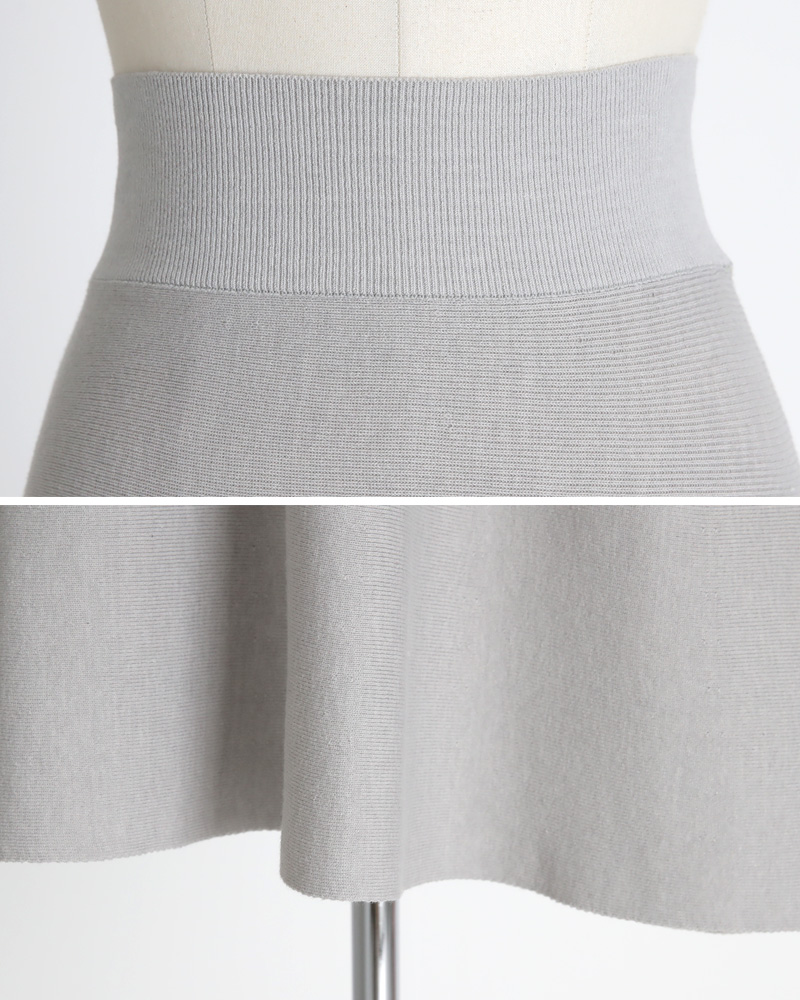 パフスリーブニットTシャツ&ウエストマークフレアスカートSET・全2色 | DHOLIC PLUS | 詳細画像39