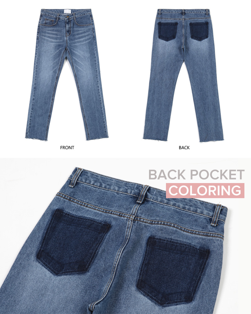 フェイクポケットポイントジーンズ・全1色 | 詳細画像3