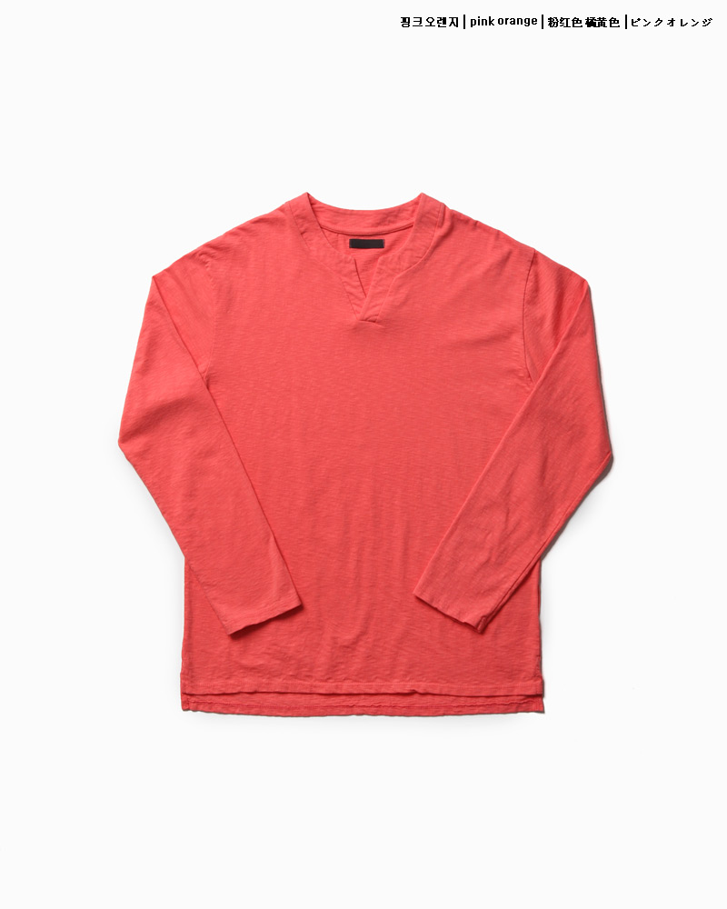 アンバランスヘムVスリットネックTシャツ・全5色 | 詳細画像26