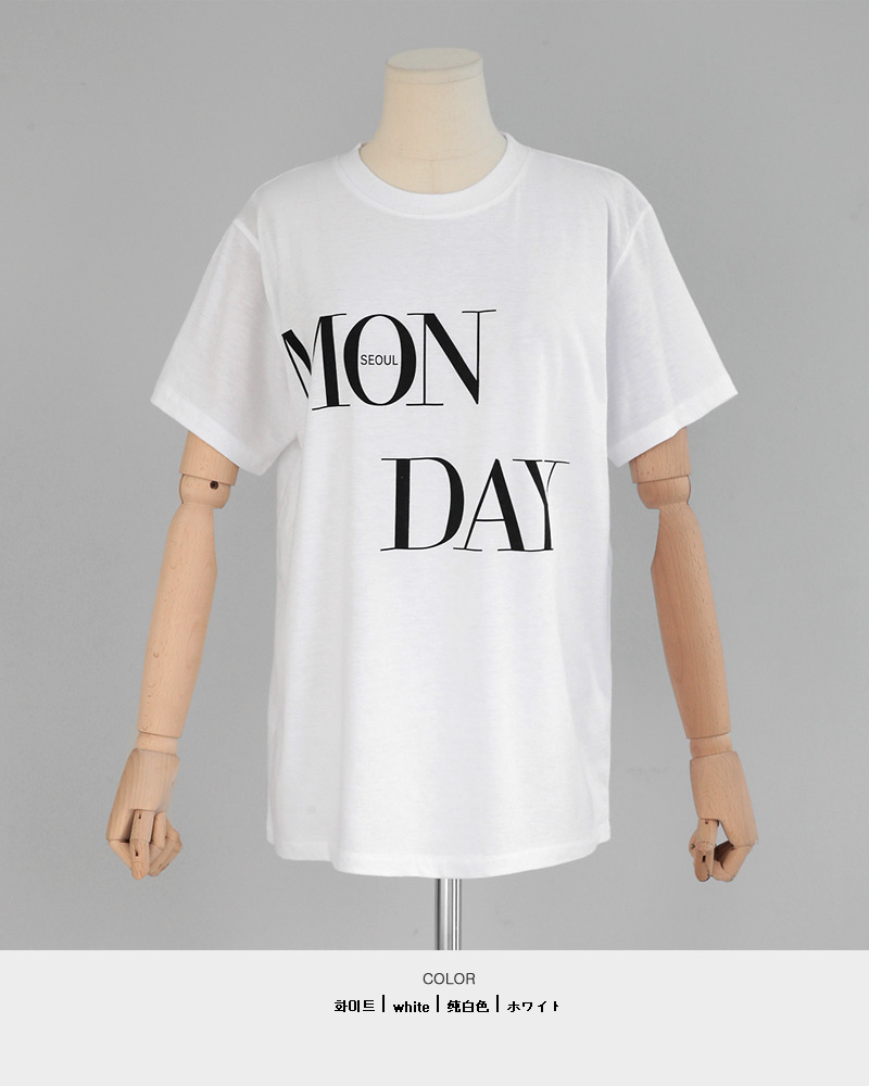 MON DAYショートスリーブTシャツ・全3色 | DHOLIC | 詳細画像22