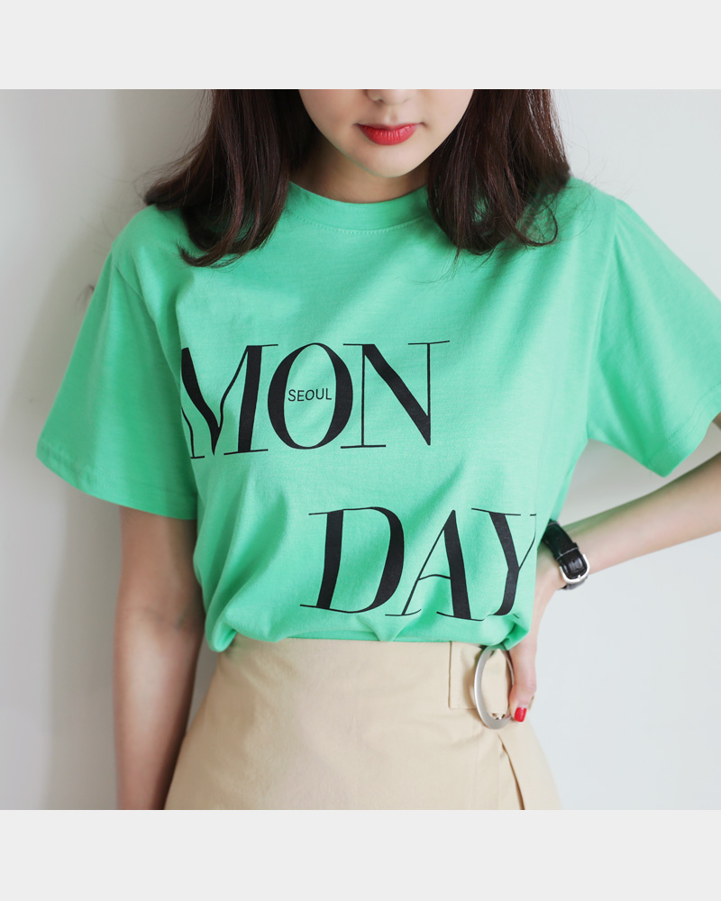 MON DAYショートスリーブTシャツ・全3色 | DHOLIC | 詳細画像12