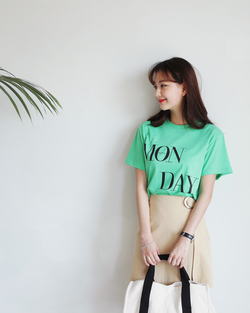 MON DAYショートスリーブTシャツ・全3色 | DHOLIC | 詳細画像14