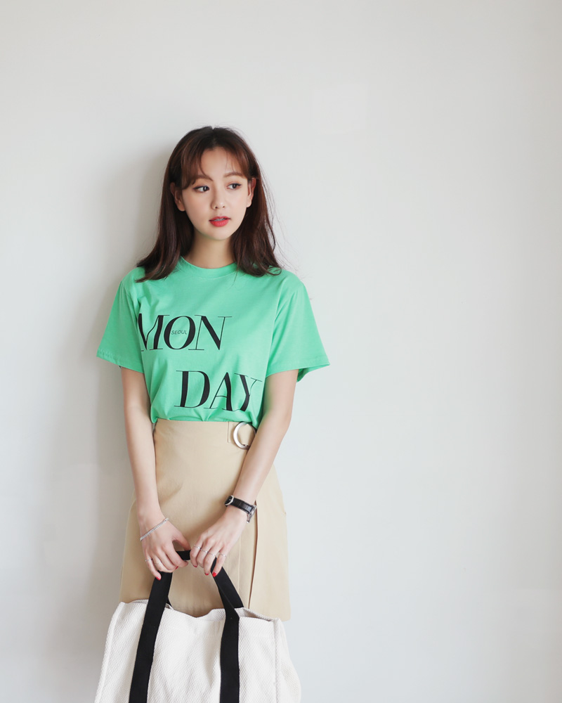 MON DAYショートスリーブTシャツ・全3色 | DHOLIC | 詳細画像11