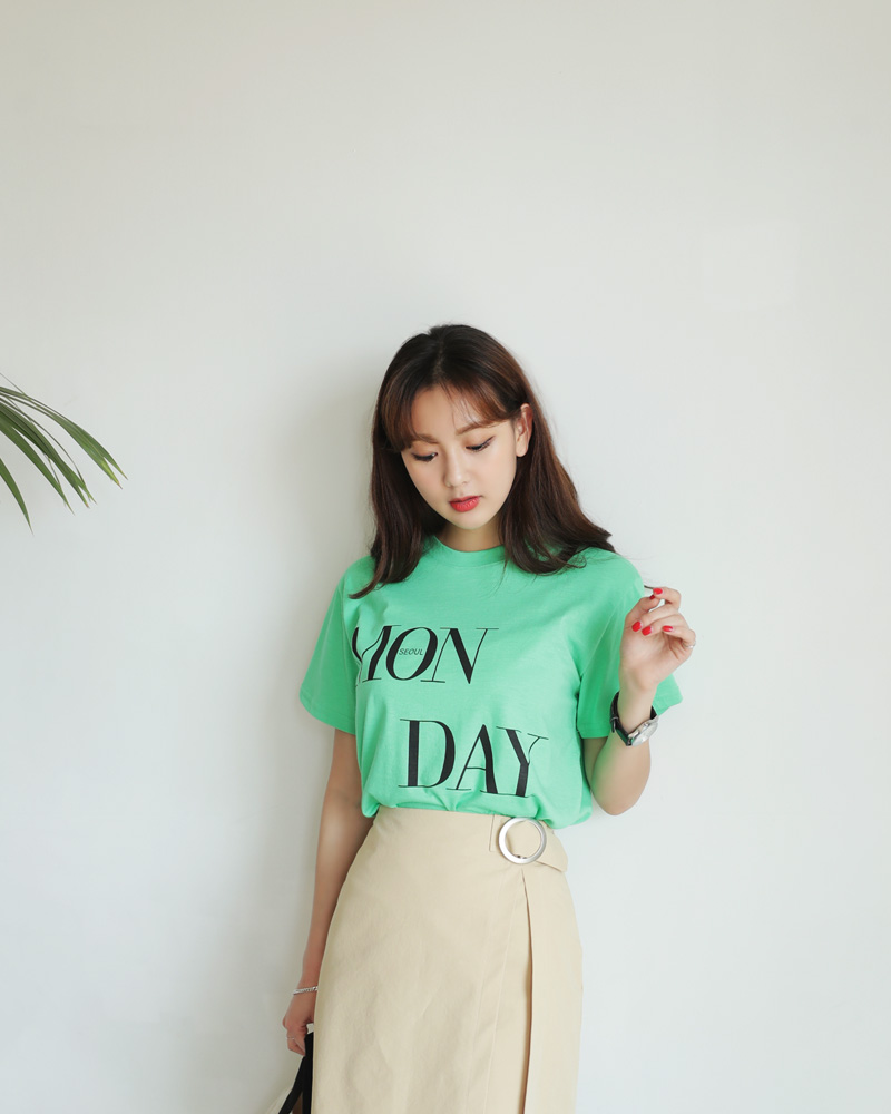 MON DAYショートスリーブTシャツ・全3色 | DHOLIC | 詳細画像5