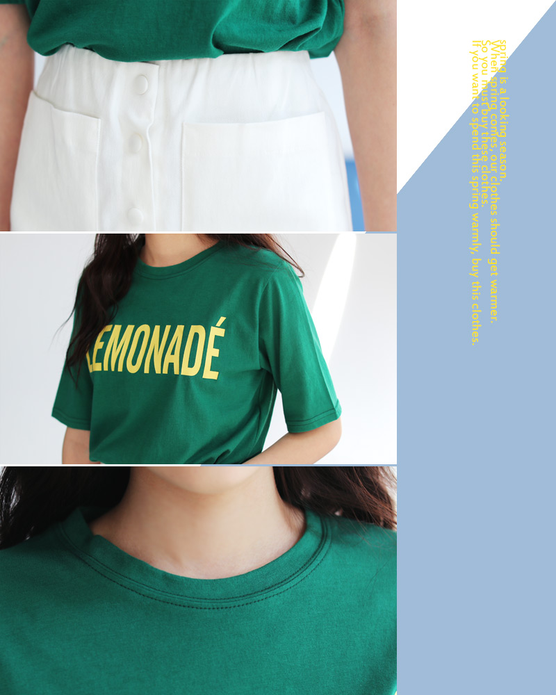 LEMONADEロゴショートスリーブTシャツ・全4色 | DHOLIC | 詳細画像5