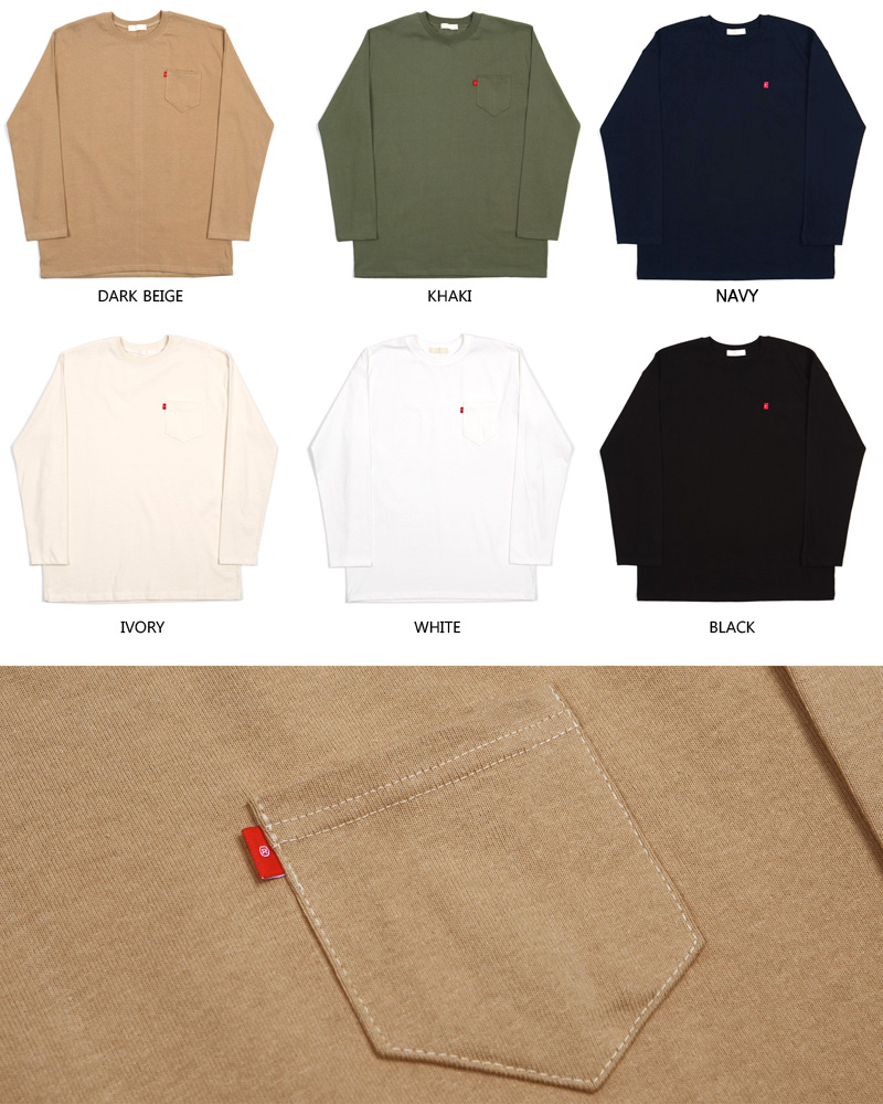 レッドパッチポイントワンポケットTシャツ・全6色 | 詳細画像3