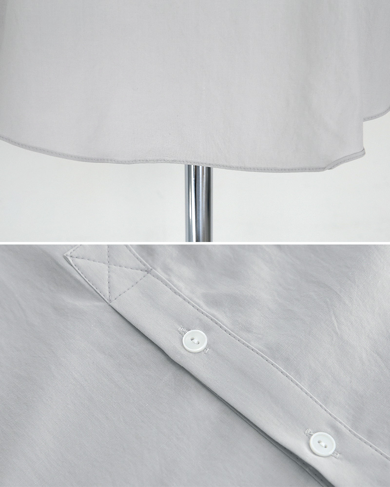 スリーブレースポイントスタンドカラーシャツ・全2色 | DHOLIC PLUS | 詳細画像24