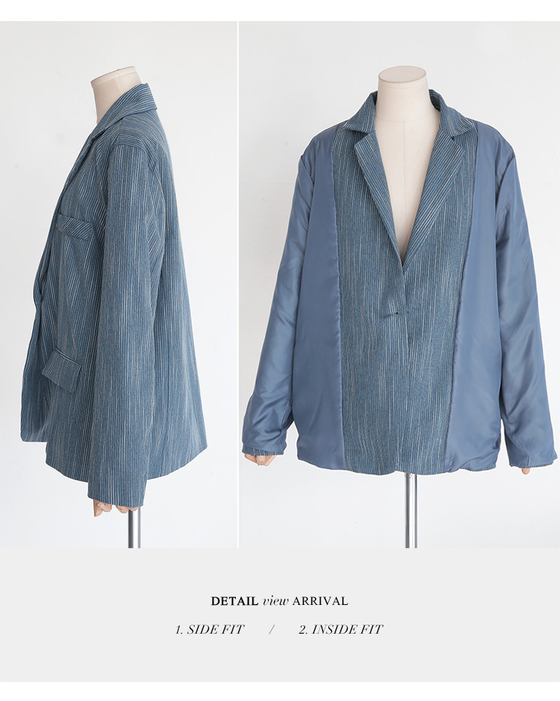 リネン混ドットラインジャケット&ミニスカートSET・全2色 | DHOLIC | 詳細画像22