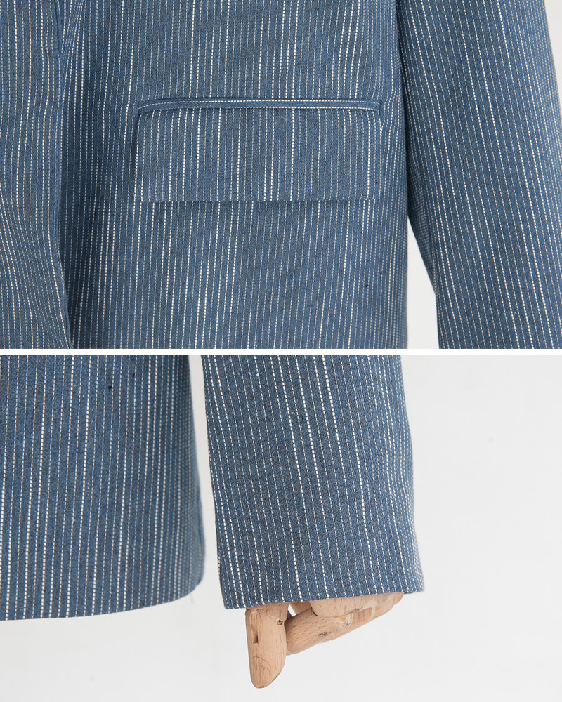 リネン混ドットラインジャケット&ミニスカートSET・全2色 | DHOLIC | 詳細画像28