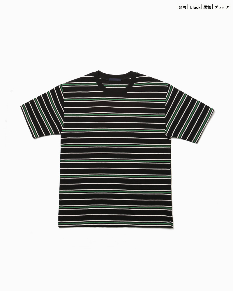 ラウンドネックマルチボーダーTシャツ・全3色 | 詳細画像16