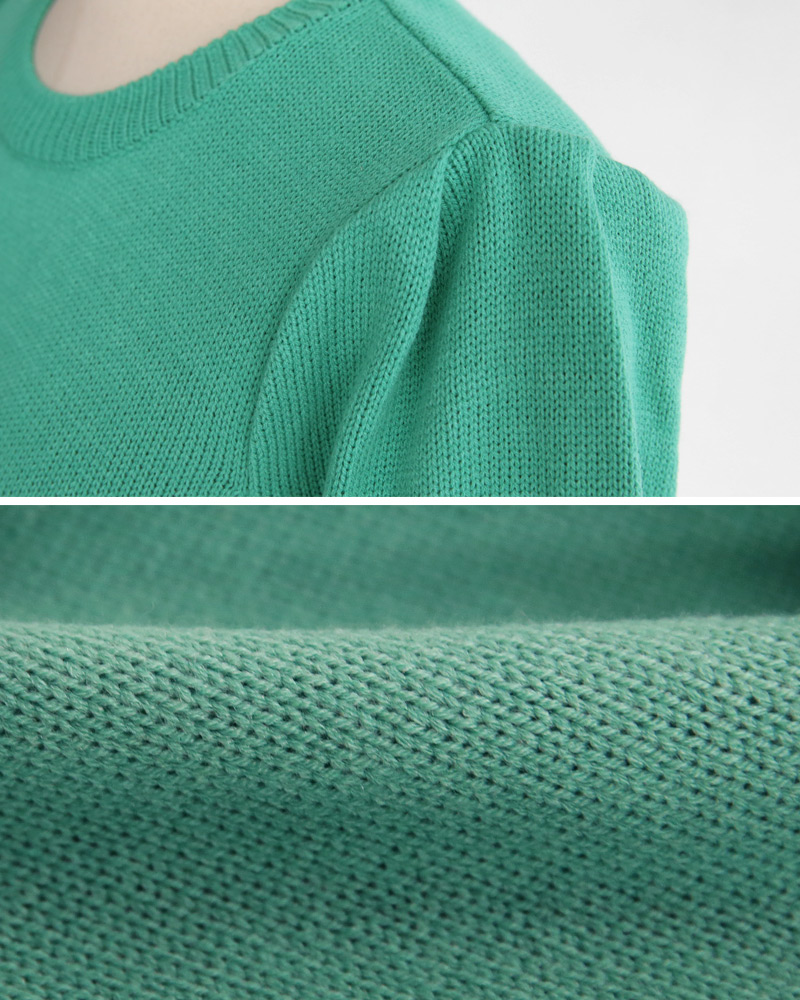 パフショートスリーブニットTシャツ・全4色 | DHOLIC | 詳細画像25
