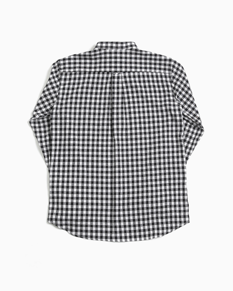 チェックパターンバンドカラーシャツ・全1色 | 詳細画像19