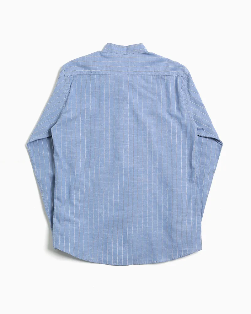 ワンポケットストライプスタンドカラーシャツ・全3色 | 詳細画像18