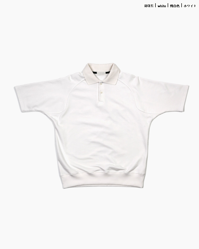 ホワイトカラーラグランスリーブポロシャツ・全3色 | 詳細画像21