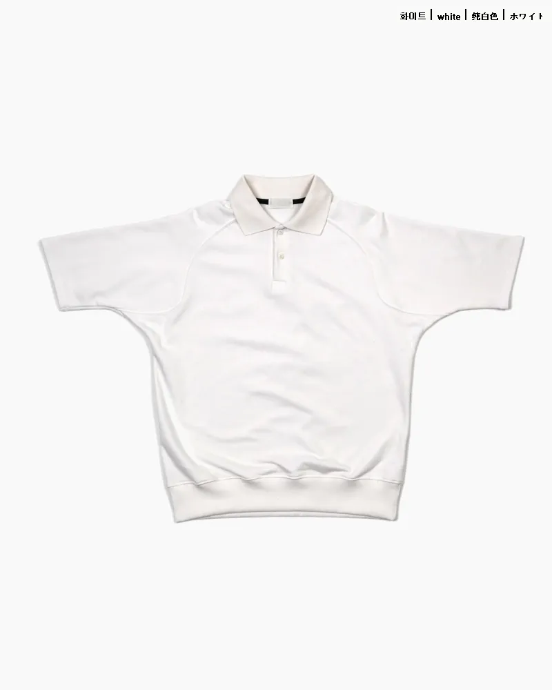 ホワイトカラーラグランスリーブポロシャツ・全3色 | 詳細画像21