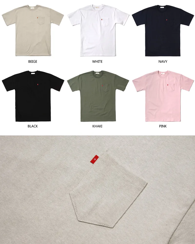 レッドパッチワンポケットTシャツ・全6色 | 詳細画像3